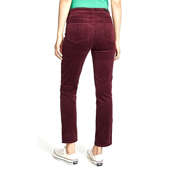 PAIGE Hoxton Slim Corduroy Jeans Women's Pants Straight Leg Size 24 NWT - Picture 4 of 10